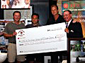 Chi Tony House with a Cheque presentation to CHEO and Serge Giroux Foundation.